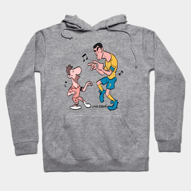 Messi and Cristiano Ronaldo last dance Hoodie by Momani